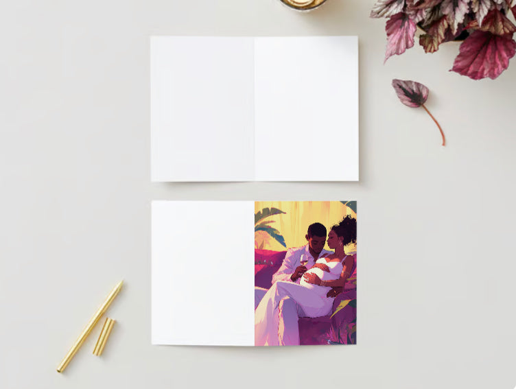 BLANK COUPLES GREETING CARDS