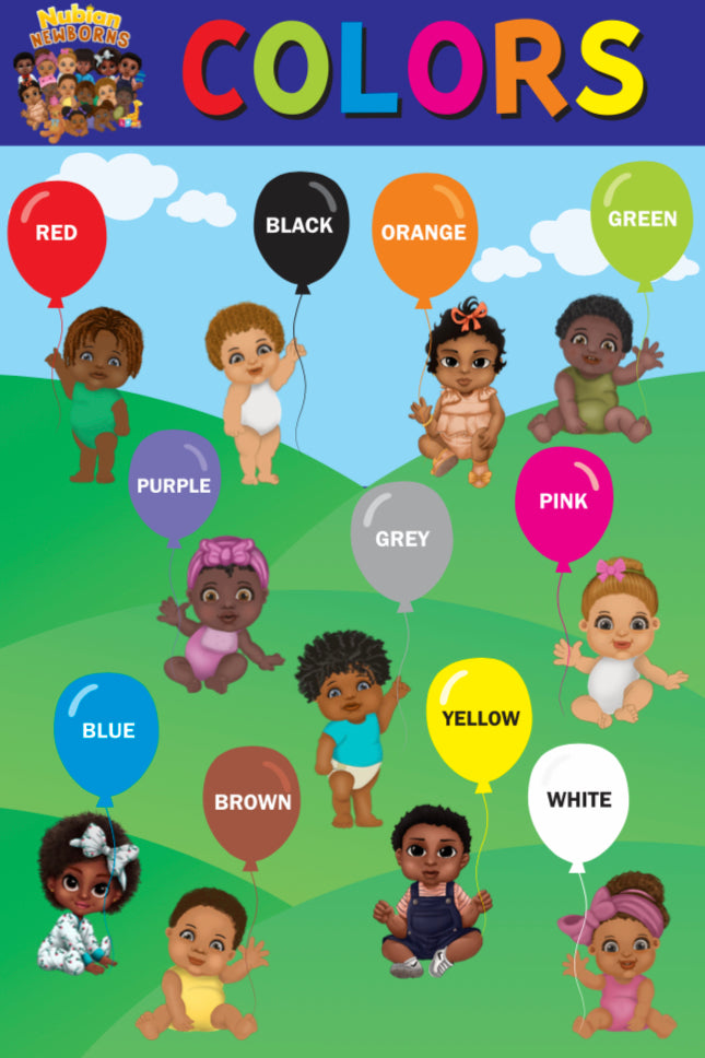 6 PIECE EDUCATIONAL POSTER SET